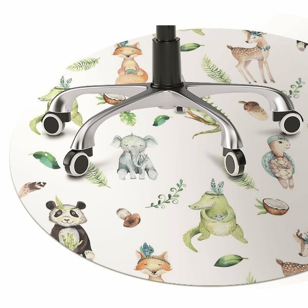 Tapis protège sol Animaux heureux