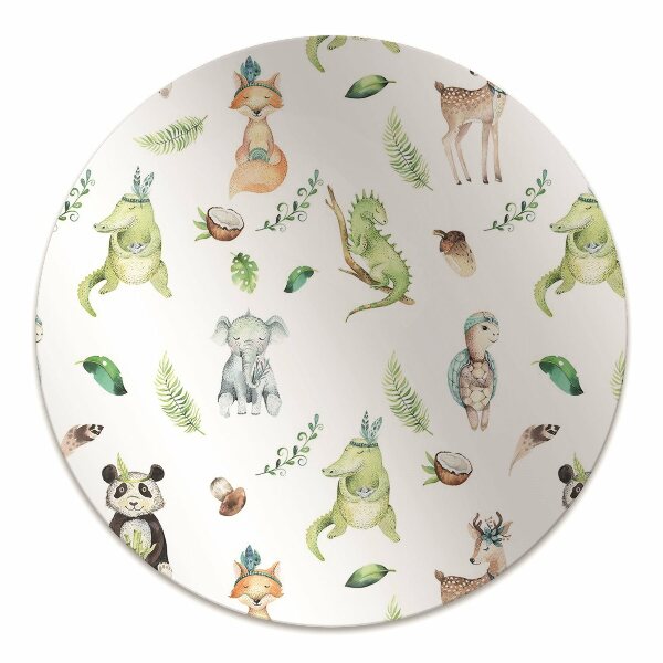 Tapis protège sol Animaux heureux