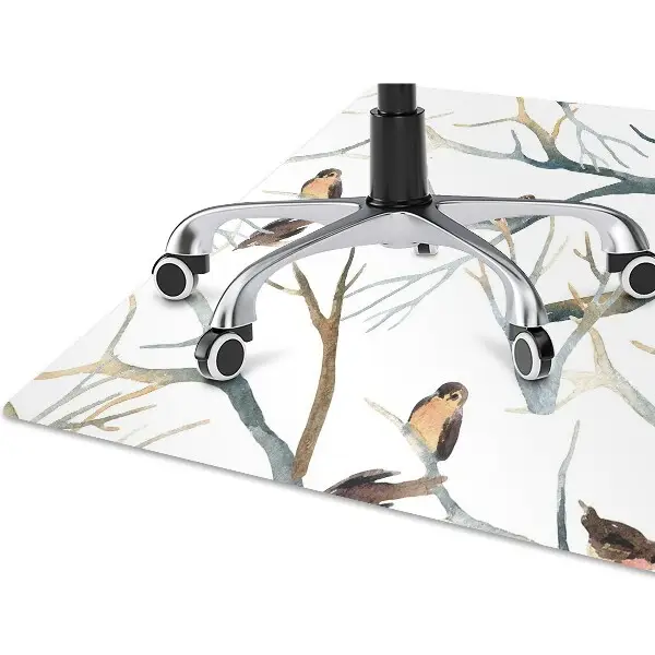 Tapis protection sol Moineaux sur des branches