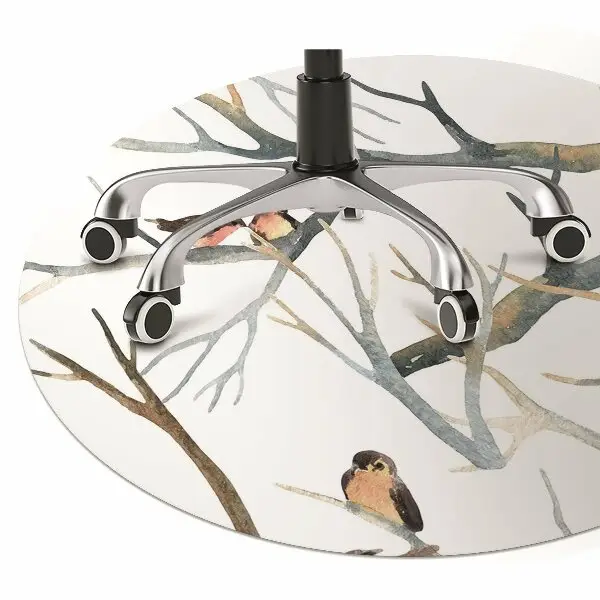 Tapis protection sol Moineaux sur des branches