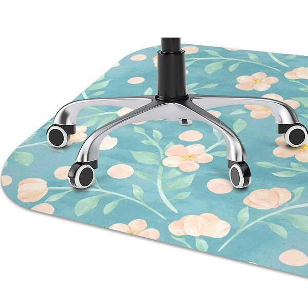 Tapis protège sol Fleurs pastel