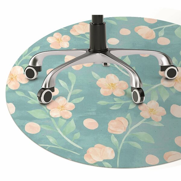 Tapis protège sol Fleurs pastel
