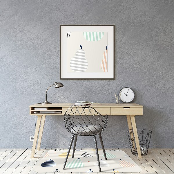 Tapis de chaise de bureau Poires