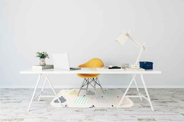 Tapis de chaise de bureau Poires
