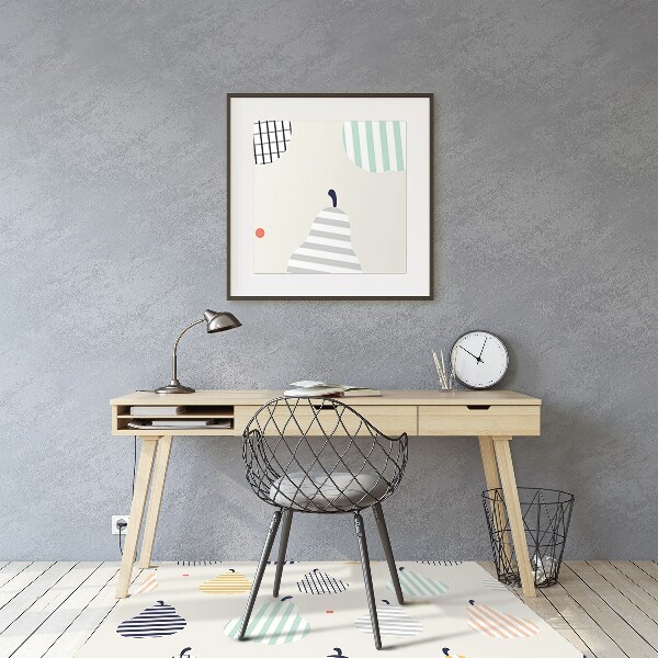 Tapis de chaise de bureau Poires