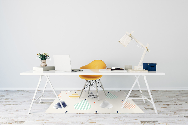 Tapis de chaise de bureau Poires