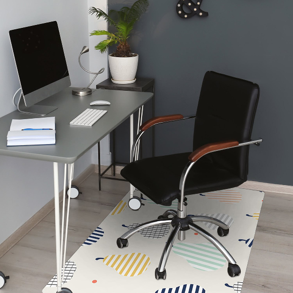 Tapis de chaise de bureau Poires