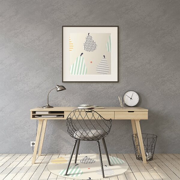 Tapis de chaise de bureau Poires