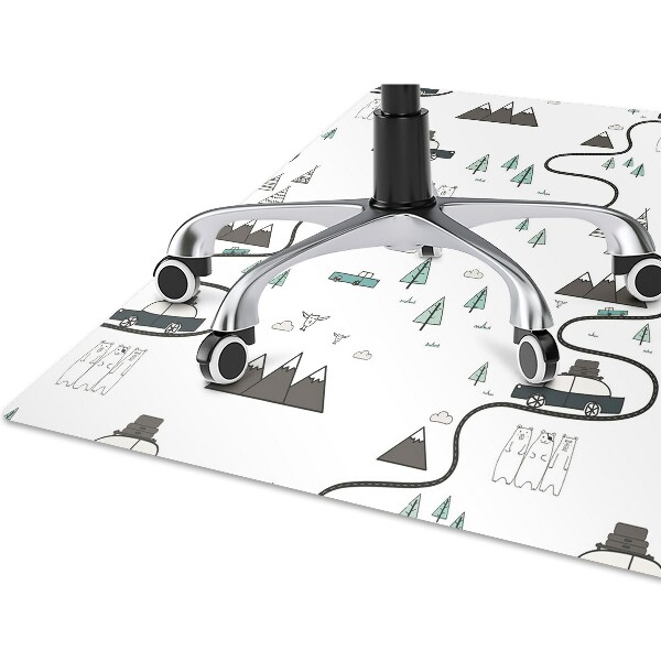 Tapis bureau Thème de voyage