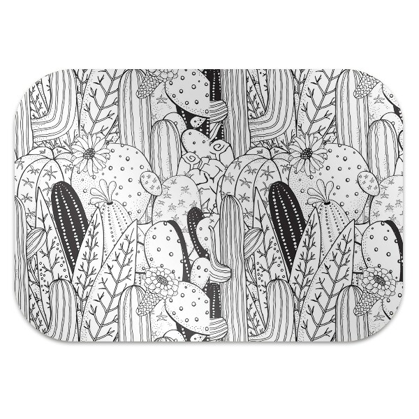 Tapis pour chaise de bureau Cactus comique