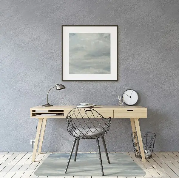 Tapis fauteuil bureau do biura Nuages ​​bleus