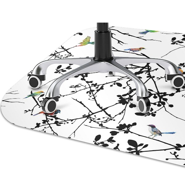 Tapis de chaise de bureau Oiseaux et branches
