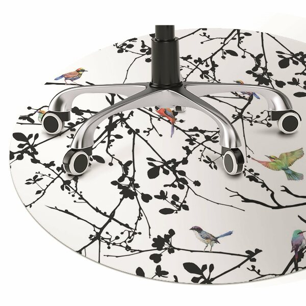 Tapis de chaise de bureau Oiseaux et branches