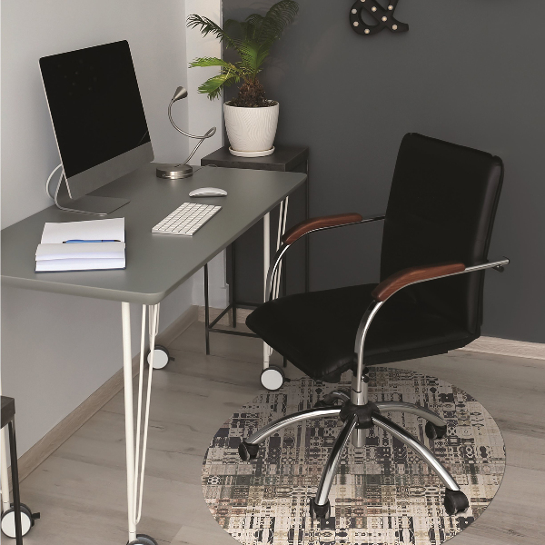 Tapis protège sol Tuiles de style boho