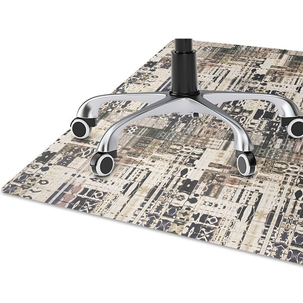 Tapis protège sol Tuiles de style boho