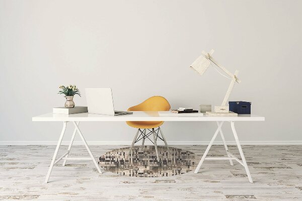 Tapis protège sol Tuiles de style boho