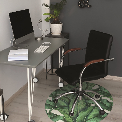 Tapis fauteuil bureau do biura Feuilles botaniques