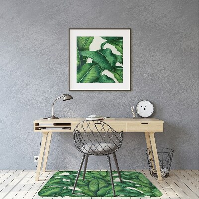 Tapis fauteuil bureau do biura Feuilles botaniques