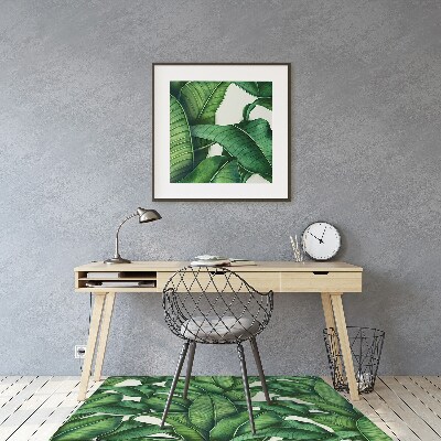 Tapis fauteuil bureau do biura Feuilles botaniques