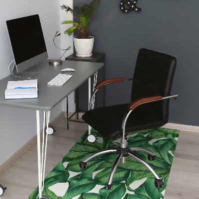 Tapis fauteuil bureau do biura Feuilles botaniques