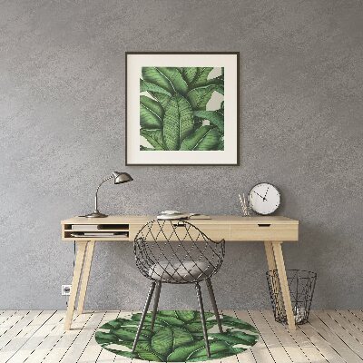 Tapis fauteuil bureau do biura Feuilles botaniques