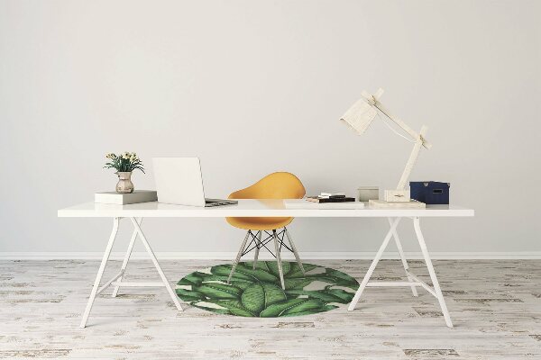Tapis fauteuil bureau do biura Feuilles botaniques