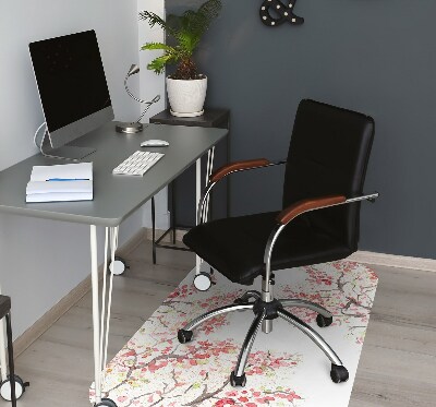 Tapis de chaise de bureau fleurs de cerisier