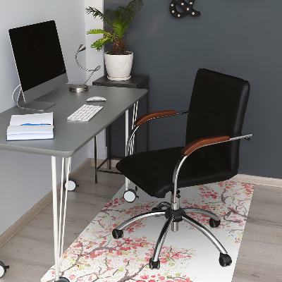 Tapis de chaise de bureau fleurs de cerisier