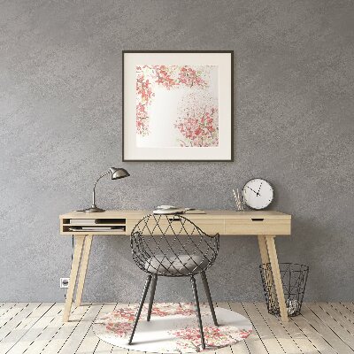 Tapis de chaise de bureau fleurs de cerisier