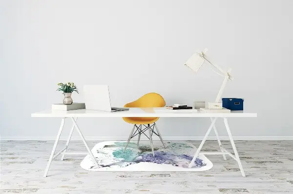 Tapis fauteuil bureau do biura Encre colorée