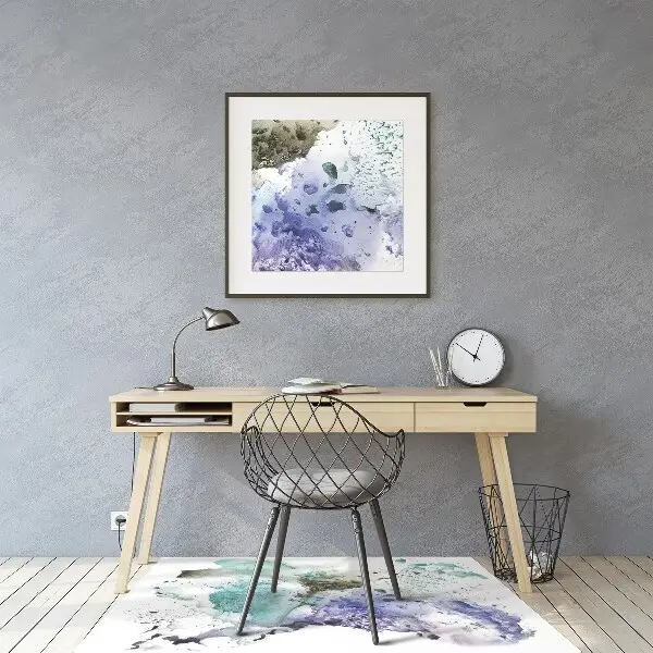 Tapis fauteuil bureau do biura Encre colorée