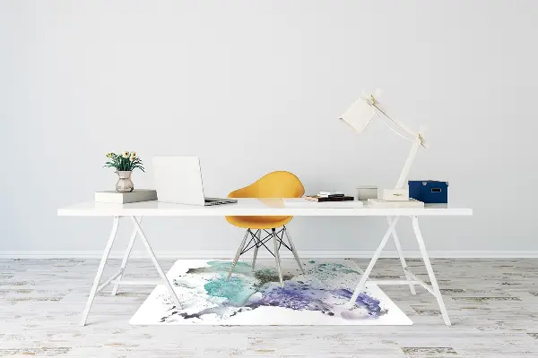 Tapis fauteuil bureau do biura Encre colorée