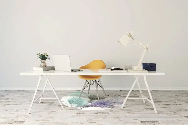 Tapis fauteuil bureau do biura Encre colorée