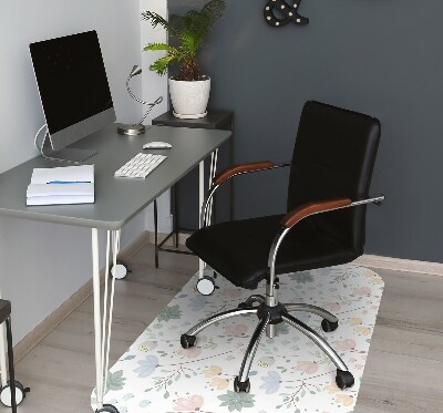 Tapis de chaise de bureau Fleurs de printemps