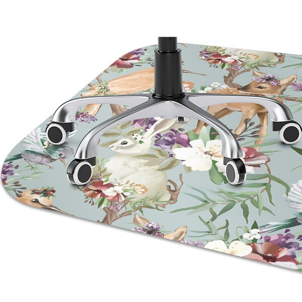 Tapis de chaise de bureau Animaux forestiers