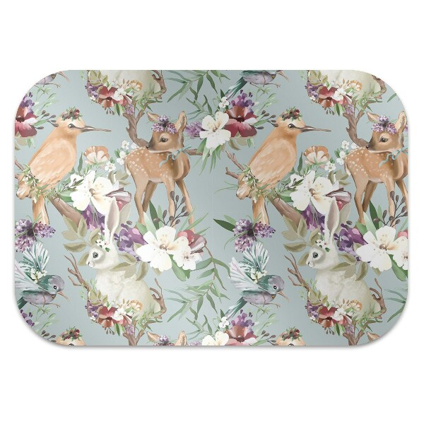 Tapis de chaise de bureau Animaux forestiers