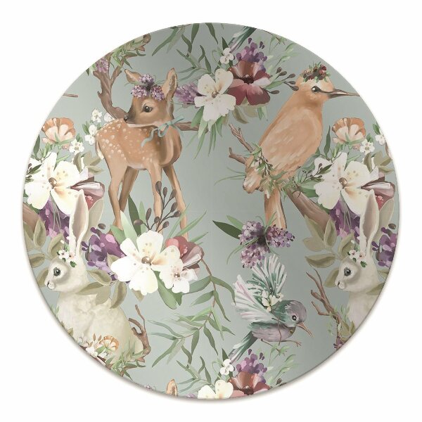 Tapis de chaise de bureau Animaux forestiers