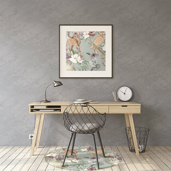 Tapis de chaise de bureau Animaux forestiers