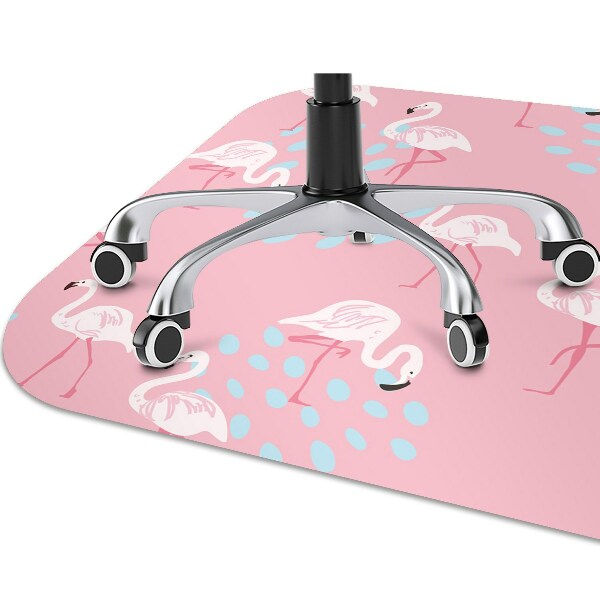 Tapis de chaise de bureau Flamants