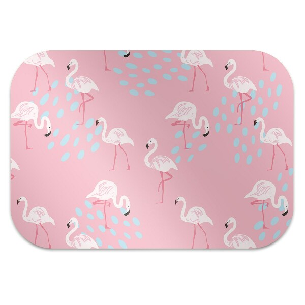 Tapis de chaise de bureau Flamants