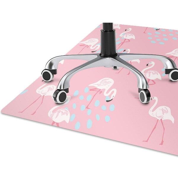 Tapis de chaise de bureau Flamants