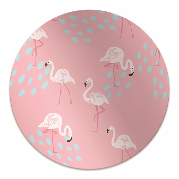Tapis de chaise de bureau Flamants