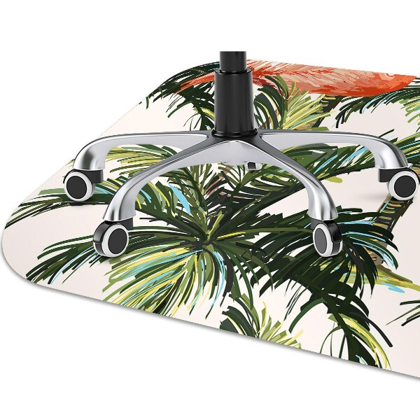 Tapis de chaise de bureau Flamants