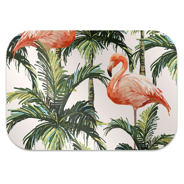 Tapis de chaise de bureau Flamants