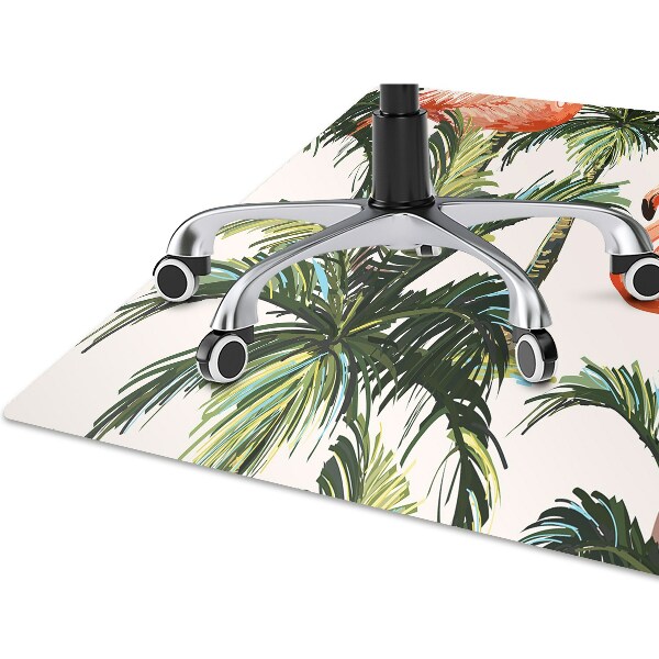 Tapis de chaise de bureau Flamants