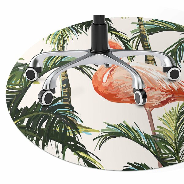 Tapis de chaise de bureau Flamants