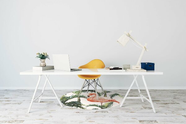 Tapis de chaise de bureau Flamants