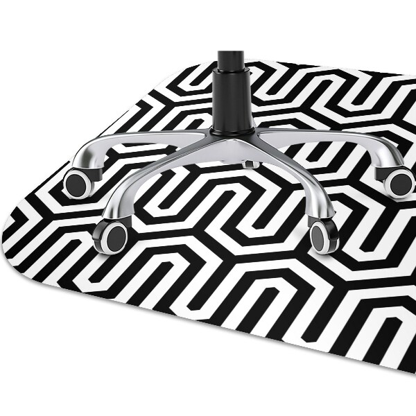 Tapis fauteuil bureau do biura Modèle géométrique