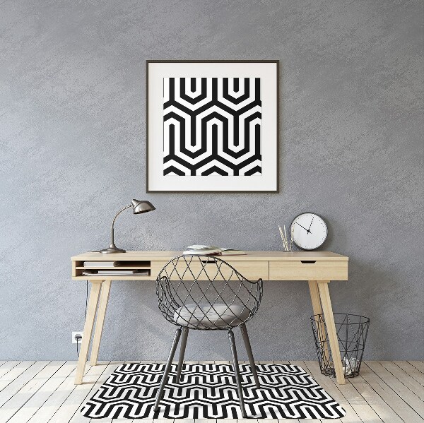 Tapis fauteuil bureau do biura Modèle géométrique