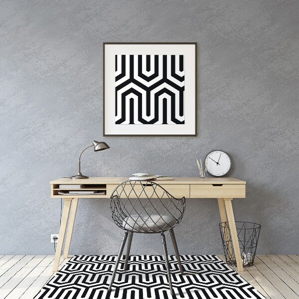 Tapis fauteuil bureau do biura Modèle géométrique
